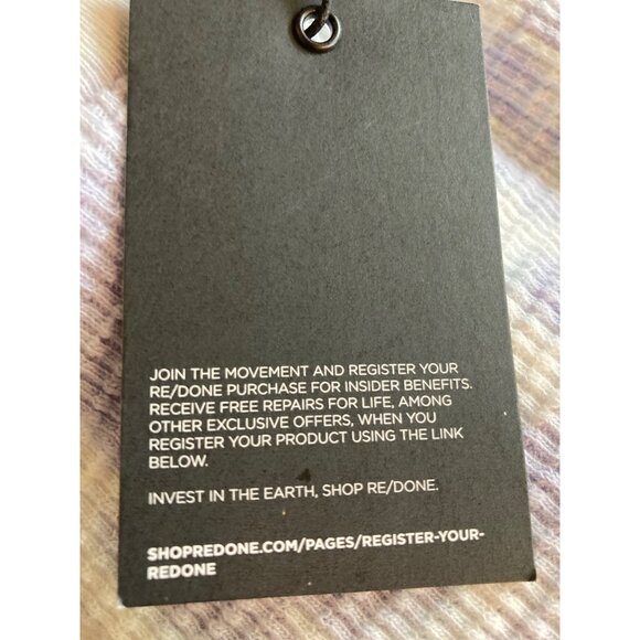 Re/Done x Hanes Long-sleeved thermal Top tie-dye Crewneck Size XS New With Tag - Picture 5 of 7